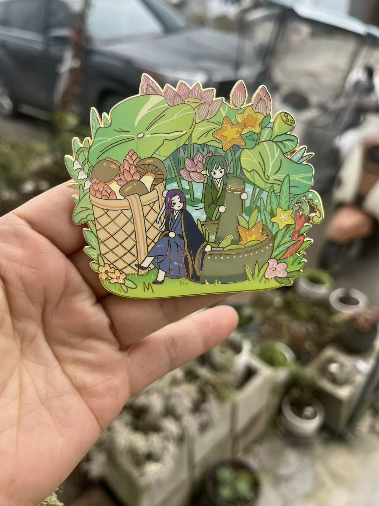 JINMAO “SECRET GARDEN” HAND-MADE ENAMEL PIN