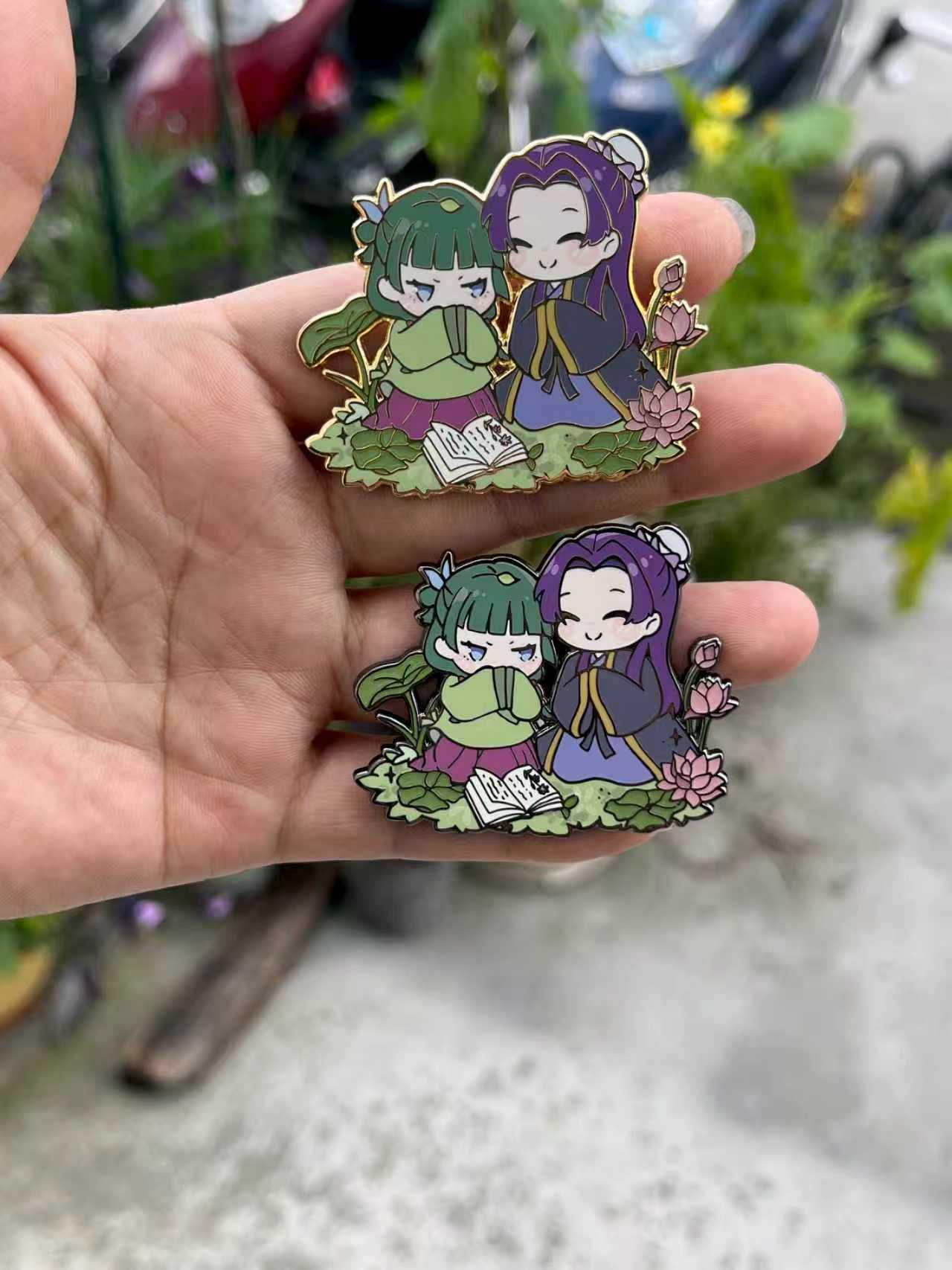“TOUCHING GRASS” JINMAO ENAMEL PIN