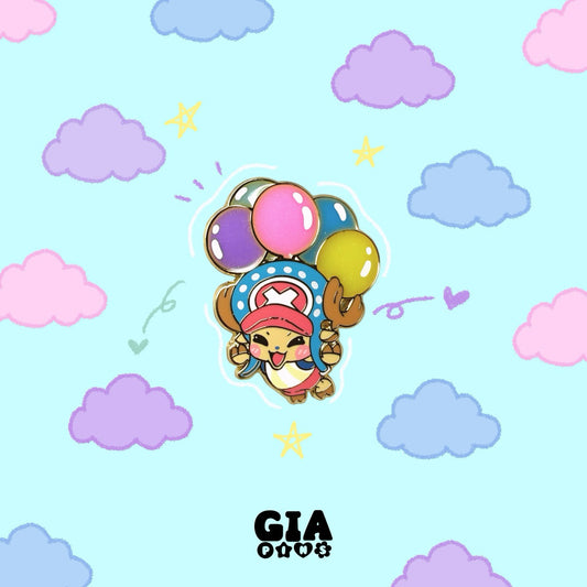 FLOATING CHOPPER ENAMEL PIN